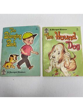 Merrigold Press The Belonging Book The Hound Dog Vintage Mini Books 1950s Kids